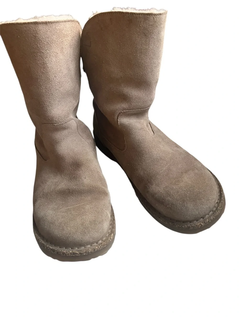 Birkenstock Uppsala Suede Shearling Boot in Taupe